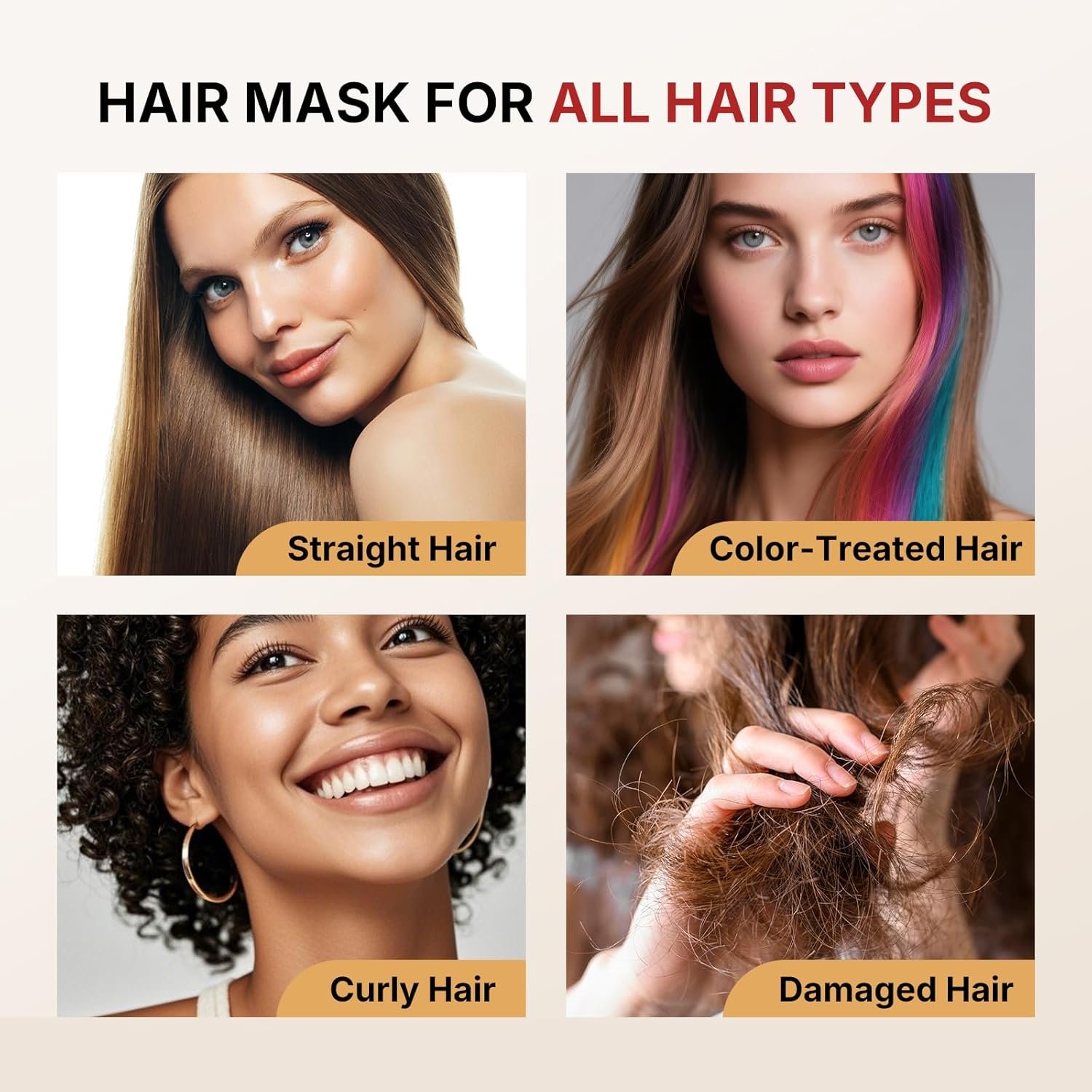 Karseell Collagen Hair Treatment Deep Repair Conditioning Argan Oil Collagen Hair Mask Essence for Dry Damaged Hair All Hair Types 16.90 oz 500ml - Image 6