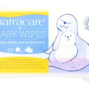 NATRACARE Wipe Organic Cotton Baby, 50 ct
