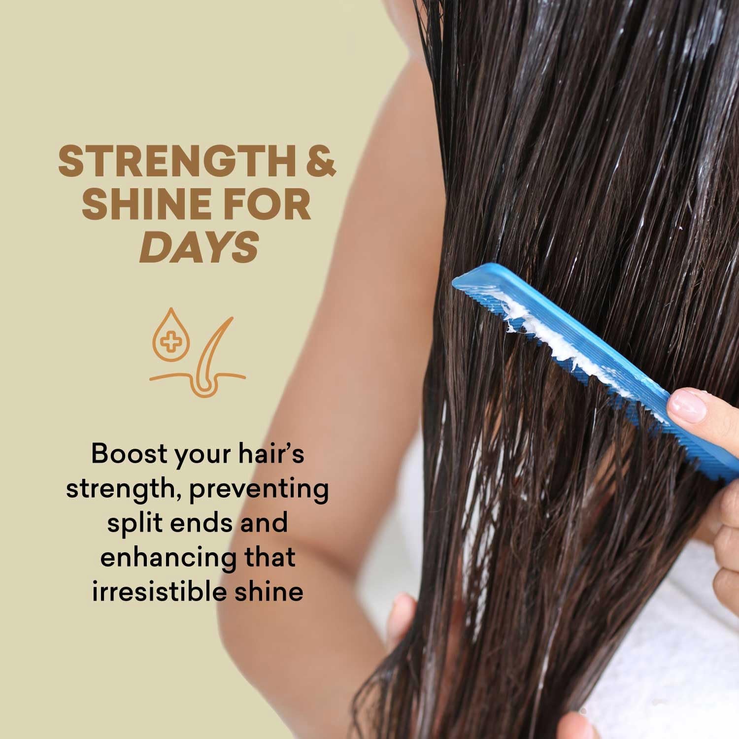 Just Nutritive Leave in Conditioner/Multitasking Leave In for All Hair Types/Pure ingredients fight frizz, split ends and creates radiant healthy shine - Image 8