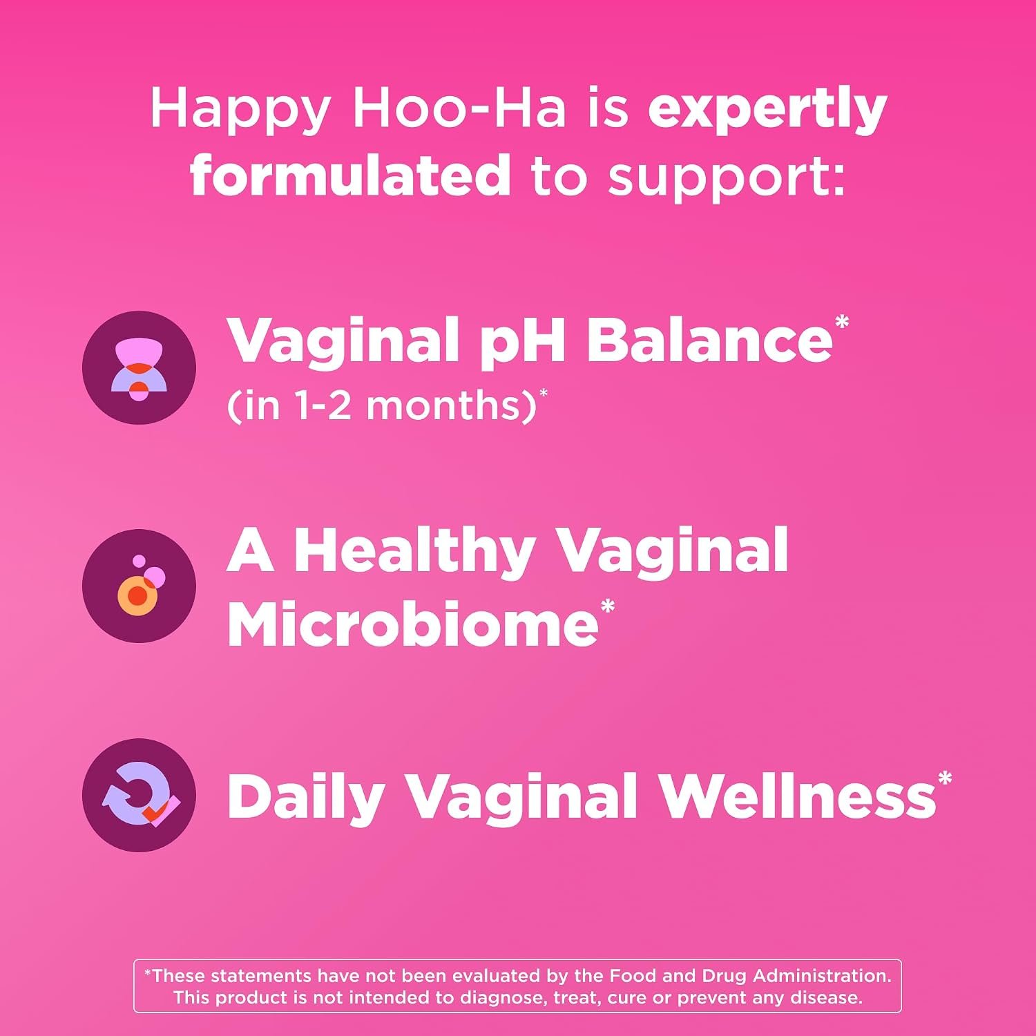 OLLY Happy Hoo-Ha Capsules, Vaginal Probiotics for Women or People with Vaginas, Vaginal Health and pH Balance,* 10 Billion CFU Per Capsule - 25 Count - Image 3
