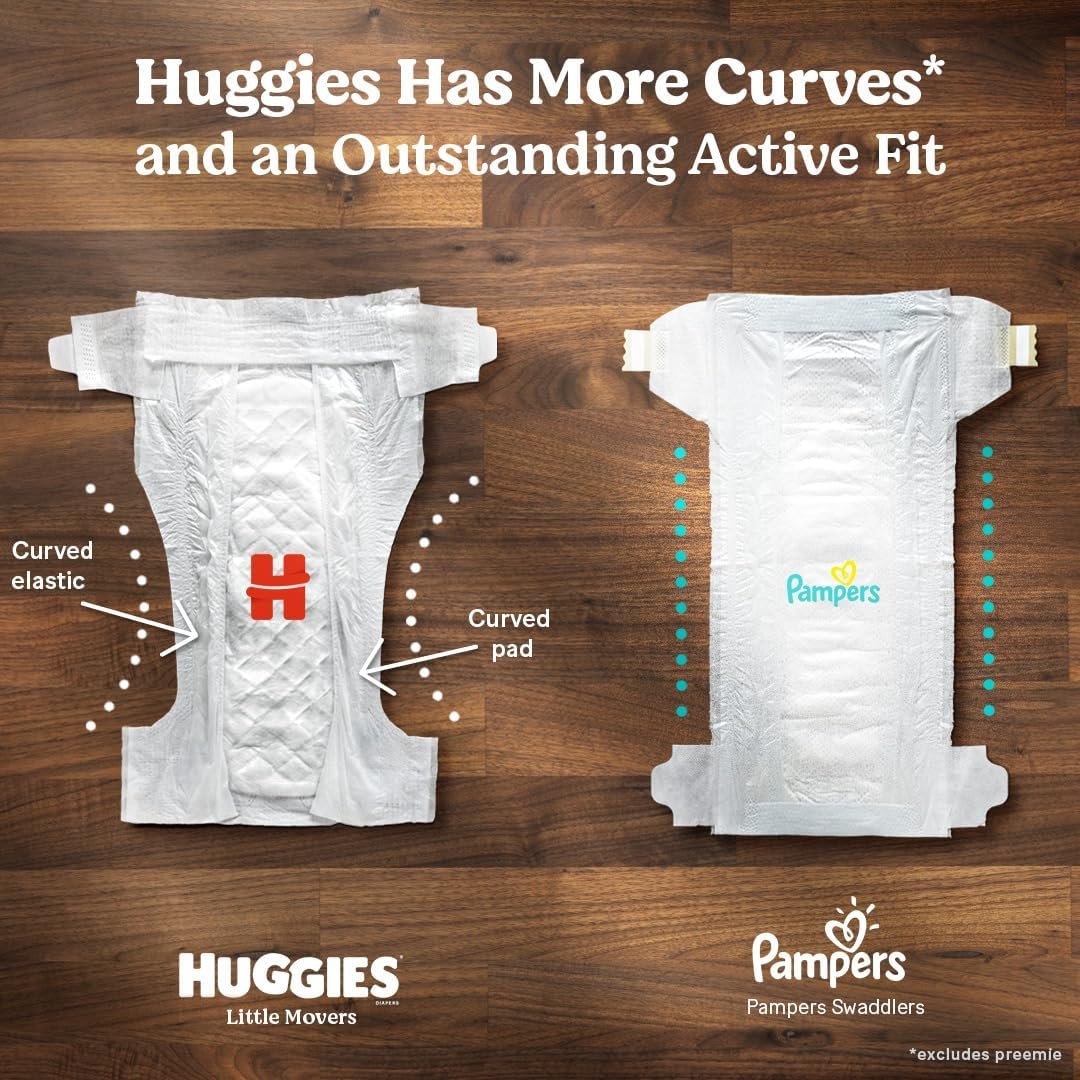 Huggies Size 5 Diapers, Little Movers Baby Diapers, Size 5 (27+ lbs), 132 Count (2 Packs of 66), Packaging May Vary - Image 8