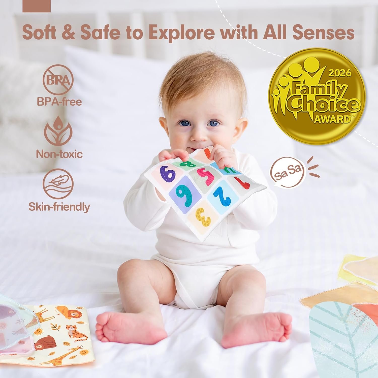 hahaland Baby Tissue Box Toy - Baby Toys 6-12 Months Montessori Toys for 6 Month Old Must Haves - Babies Boy Girl Gifts 6 7 8 9 10 12 Month Old Sensory Pulling Play Scarf Toys 1 Year Old Birthday Gift - Image 6