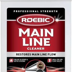 Roebic K-97 Liquid Main Line Cleaner with Bacteria Enzymes, Eliminates Organic Buildup in Sewer/Septic System and Protects from Clogs, Safe for Bathroom Toilet, 32 fl oz