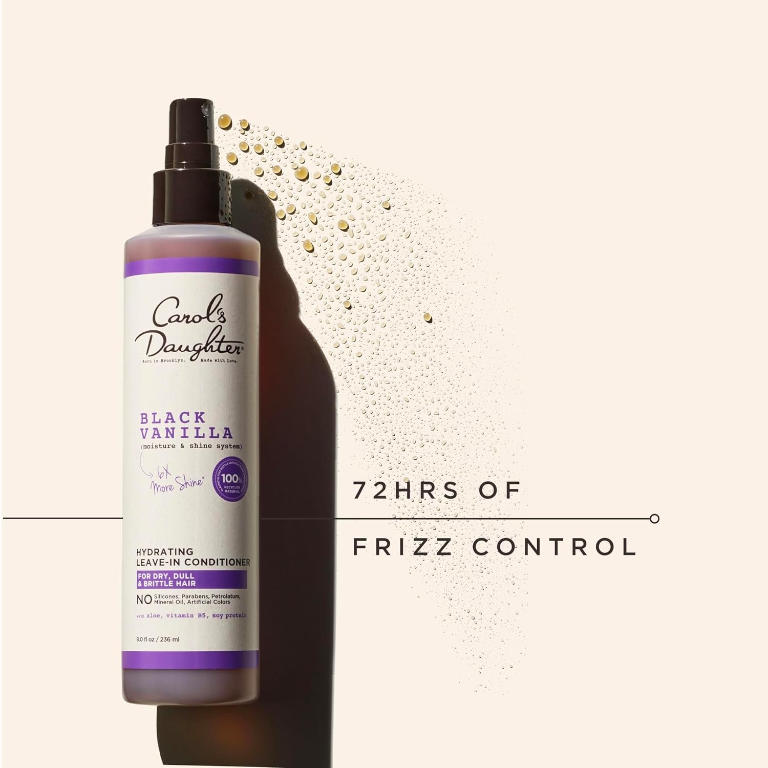 Carol's Daughter Black Vanilla Leave In Conditioner for Curly, Wavy or Natural Hair, Moisturizing Hair Care for Dry, Dull or Brittle Split Ends, 8 Fl Oz - Image 11