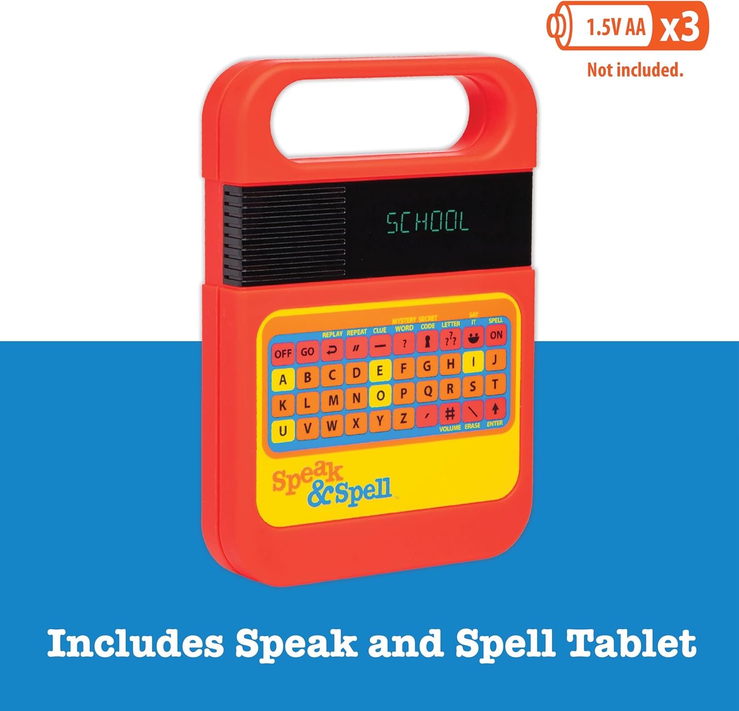 Speak & Spell Electronic Game - Educational Learning Toy, Spelling Games, 80s Retro Handheld Arcade, Autism Toys, Activity for Boys, Girls, Toddler, Ages 7+ - Image 4
