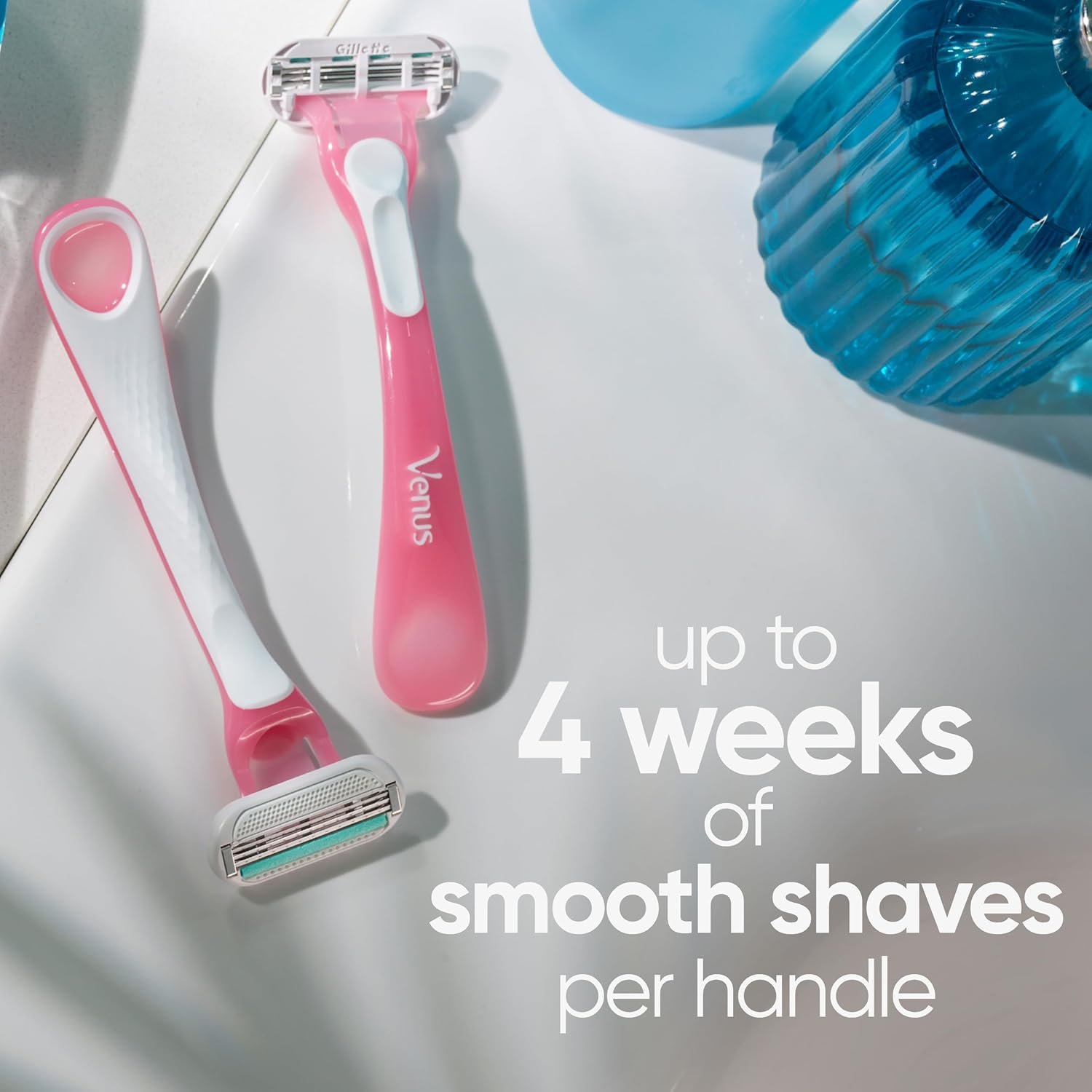Gillette Venus Sensitive Women's Disposable Razors - Single Package of 3 Razors - Image 3