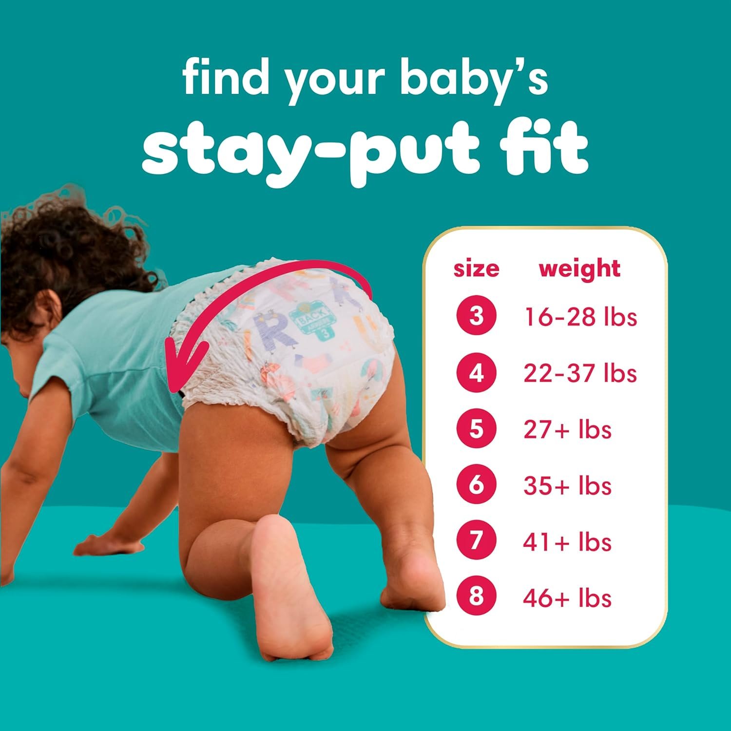 Pampers Diapers - Cruisers 360 - Size 4, 144 Count, Babyproof up to 100% Leakproof Pull-On Diaper - Image 4