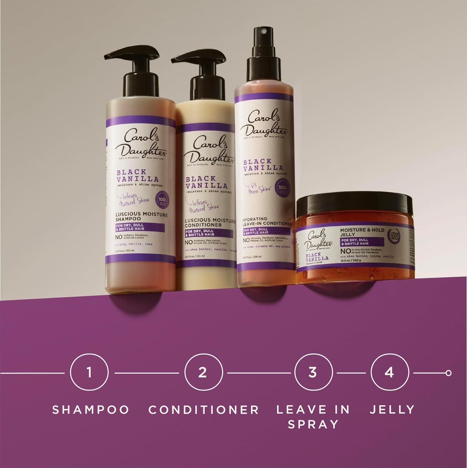 Carol's Daughter Black Vanilla Leave In Conditioner for Curly, Wavy or Natural Hair, Moisturizing Hair Care for Dry, Dull or Brittle Split Ends, 8 Fl Oz - Image 10