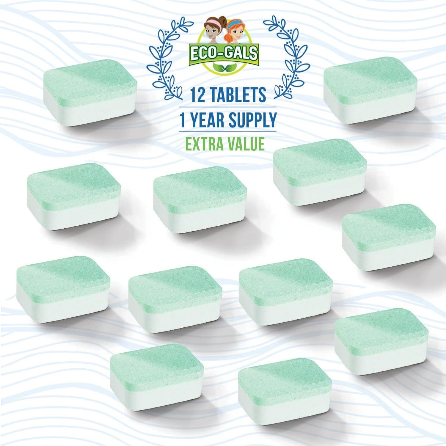 Eco-Gals Dishwasher Cleaner - 12 Tablets - 12 Month Supply - Unscented - Image 8