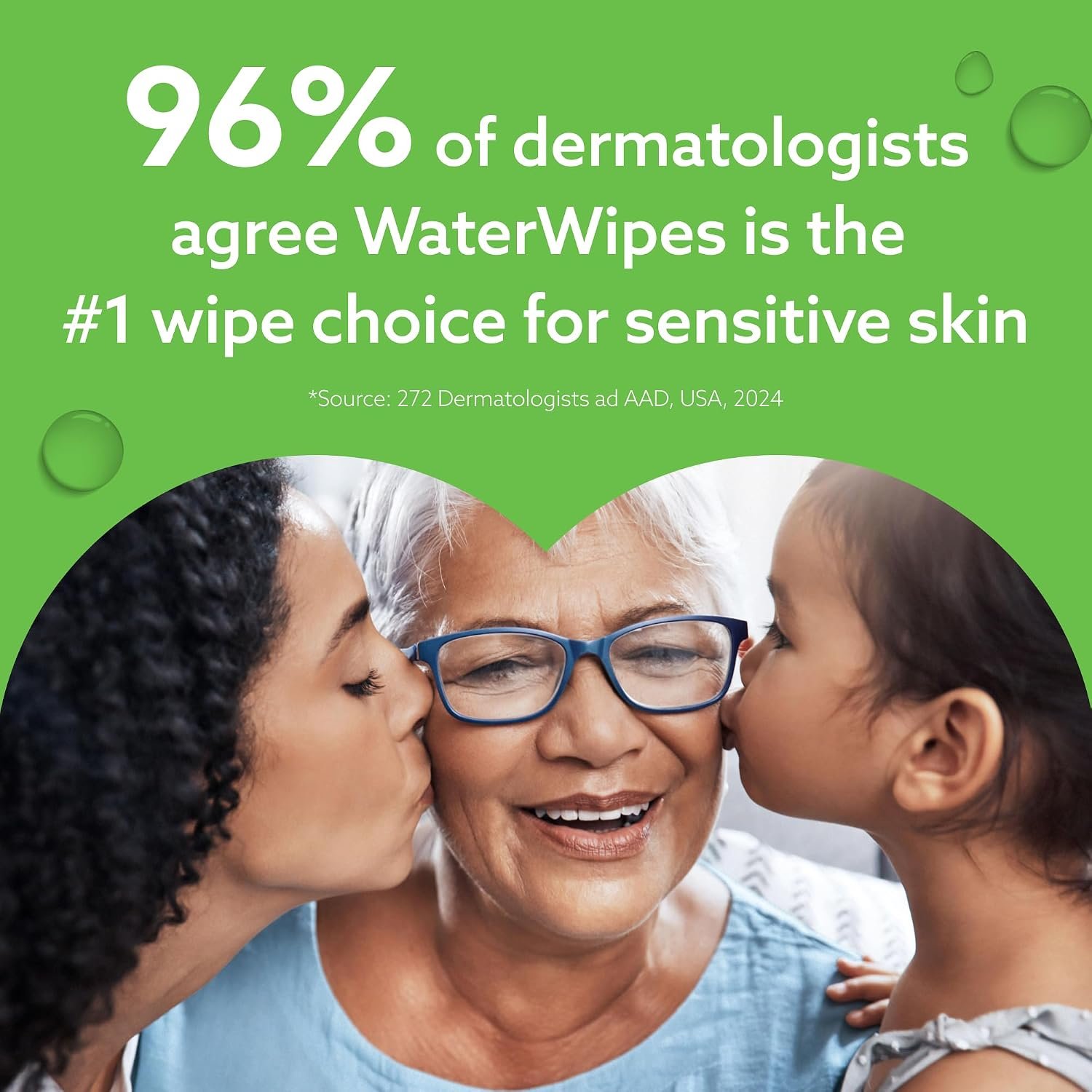 WaterWipes Sensitive+ Hydrating Boost Wipes, 3-In-1 Cleans, Cares, Hydrates, 99% Water with Aloe Vera, Unscented & Hypoallergenic Baby Wipes, 60 Count (1 Pack) - Image 7