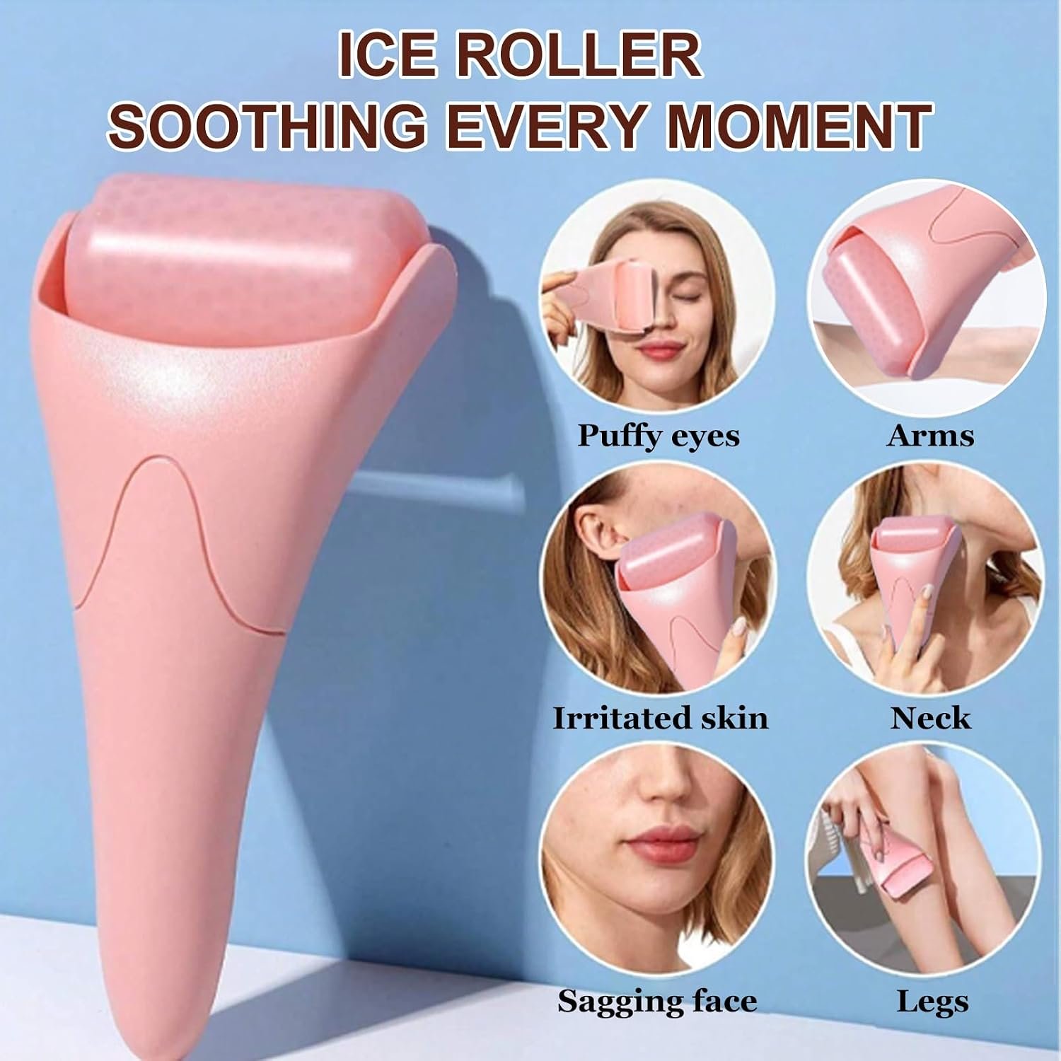 9PCS Rice Skincare Set for Women & Girls – Korean Skin Care Set with Rice Cleanser, Toner, Serum, Face Cream, Eye Cream, Sunscreen, Ice Roller, Headband & Card – Moisturizing & Skin Barrier Support - Image 7