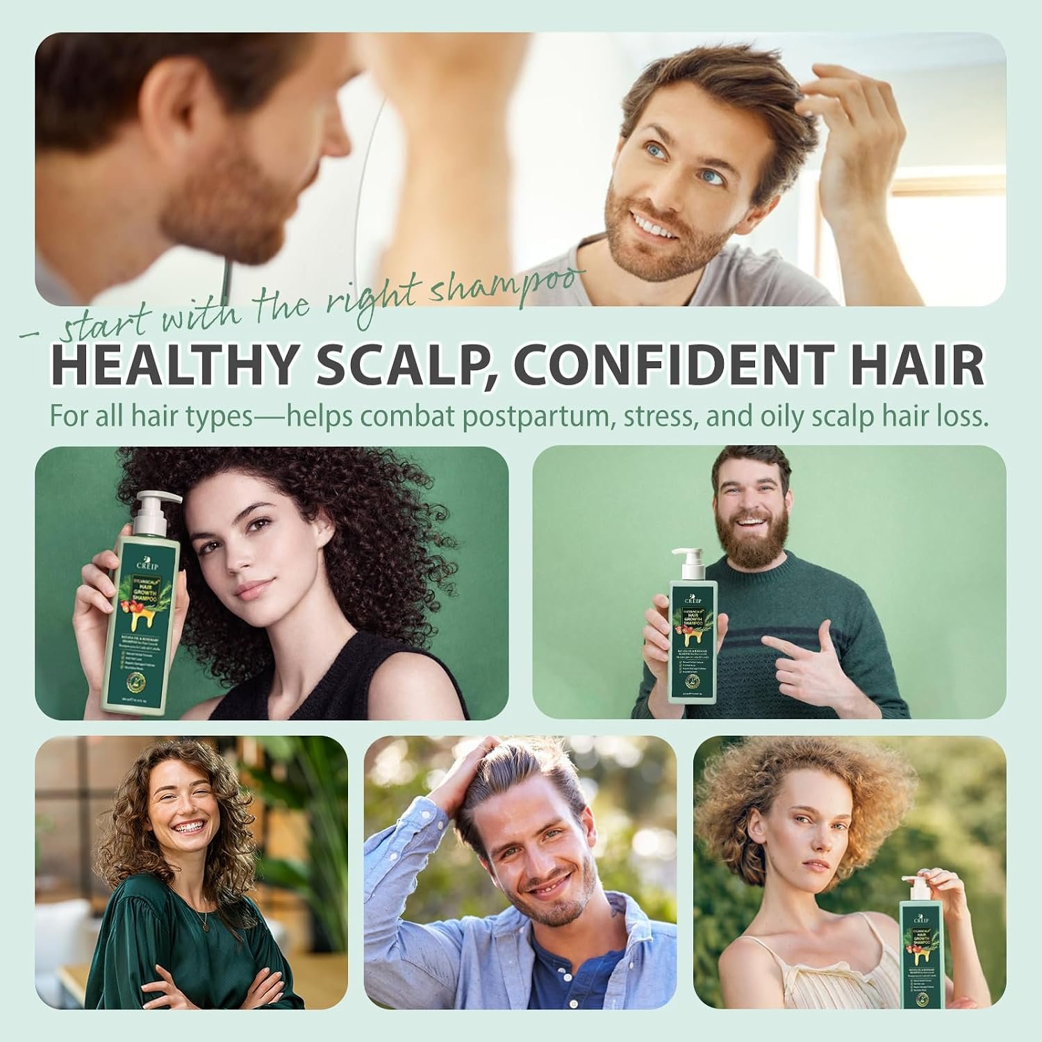 Rosemary & Batana Oil Hair Growth Shampoo: Hair Loss Shampoo for Men and Women with Biotin, Sulfate & Fragrance-Free Thickening - Image 6
