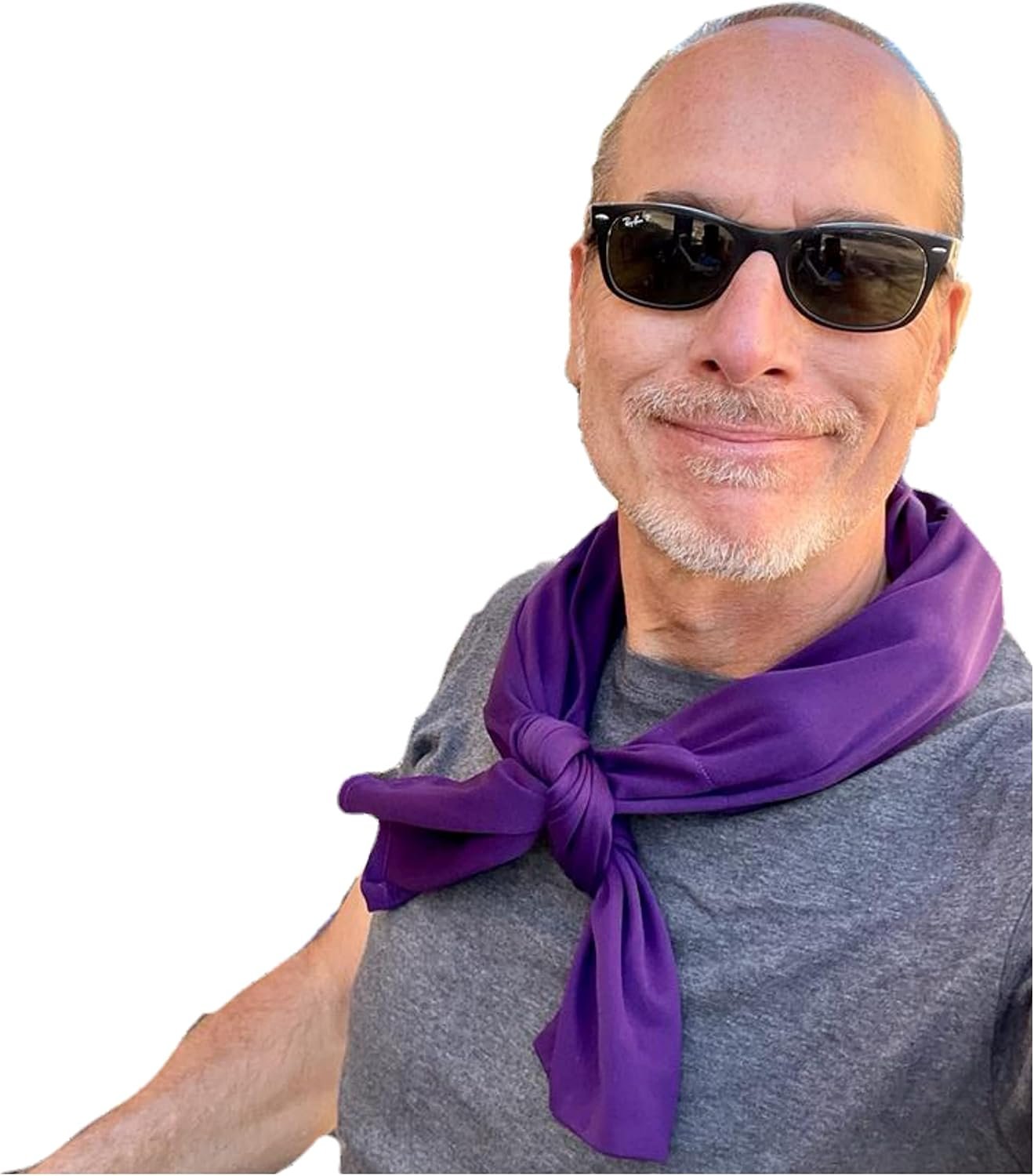 Nano-Ice Cooling Scarf Necklace | 2 Hours of Cooling Comfort for Hot Flashes, Menopause & Heat Intolerance | Purple - Image 7