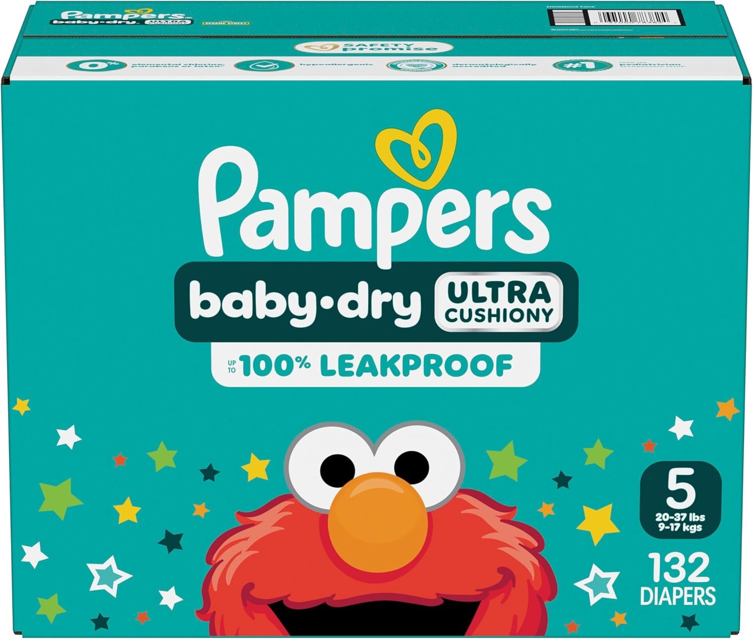 Pampers Diapers - Baby Dry - Size 5, 132 Count, Absorbent Disposable Infant Diaper (Packaging May Vary) - Image 14