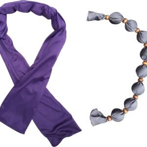 Nano-Ice Cooling Scarf Necklace | 2 Hours of Cooling Comfort for Hot Flashes, Menopause & Heat Intolerance | Purple