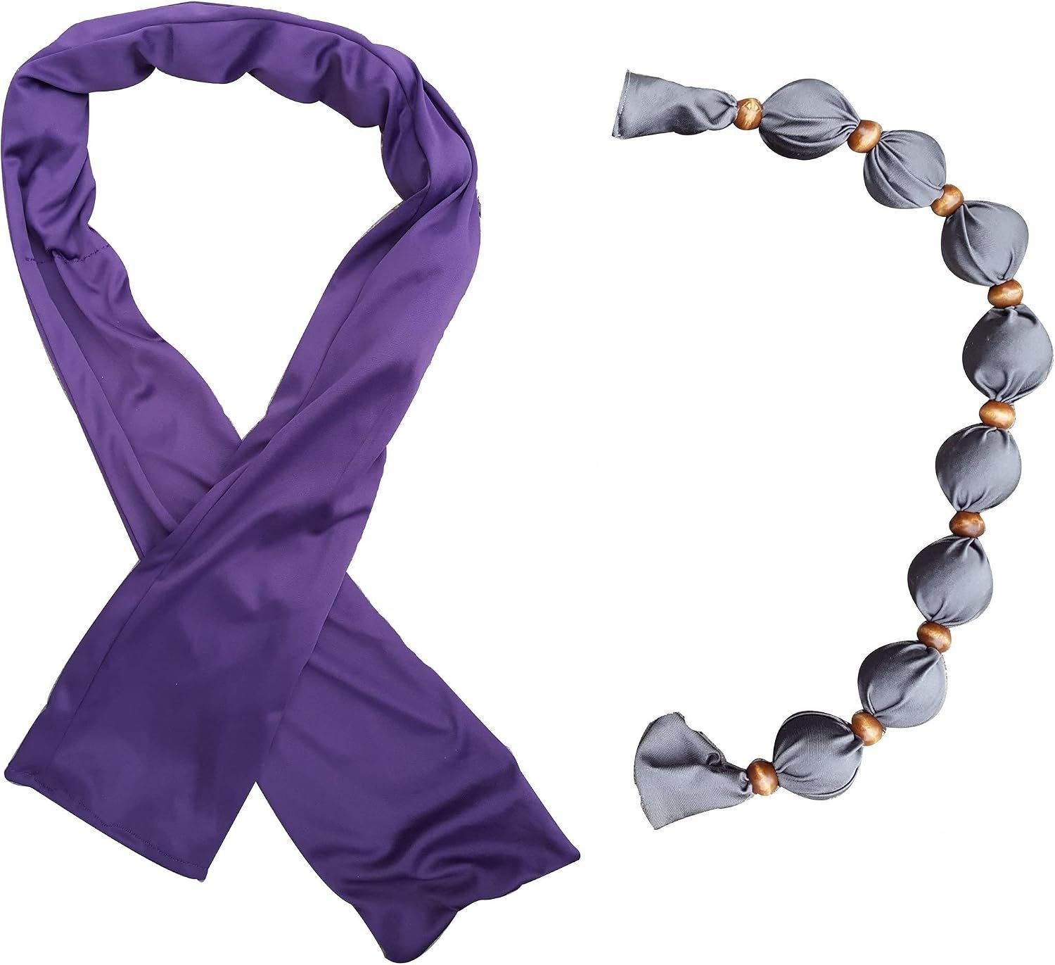 Nano-Ice Cooling Scarf Necklace | 2 Hours of Cooling Comfort for Hot Flashes, Menopause & Heat Intolerance | Purple