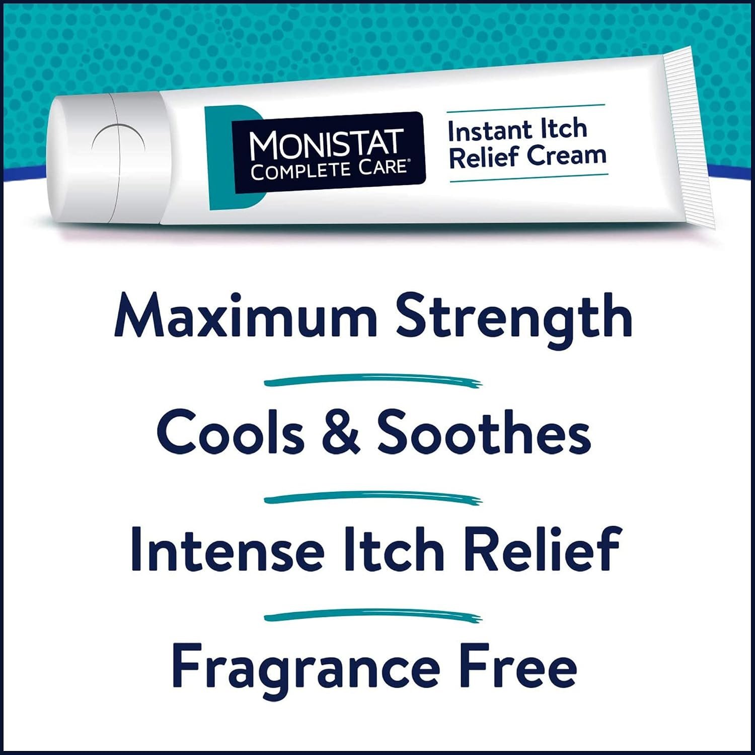 Monistat Instant Itch Relief Cream for Women, Fragrance-Free Formula with Aloe Vera Soothes and Cools Vaginal Itch, 1 Oz, Pack of 2 - Image 4