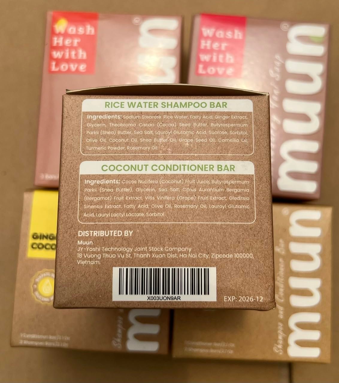 Muun Rice Water Shampoo and Conditioner Bar Pack 3 - Hair Growth, Thickening, Strengthening, Anti Hair Loss, Volumize & pH Balanced - Sulfate & Silicone Free For All Hair Type - Image 8