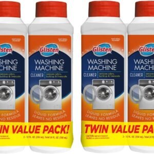 Glisten Washer Magic Washing Machine Cleaner and Deodorizer, 4 Bottles