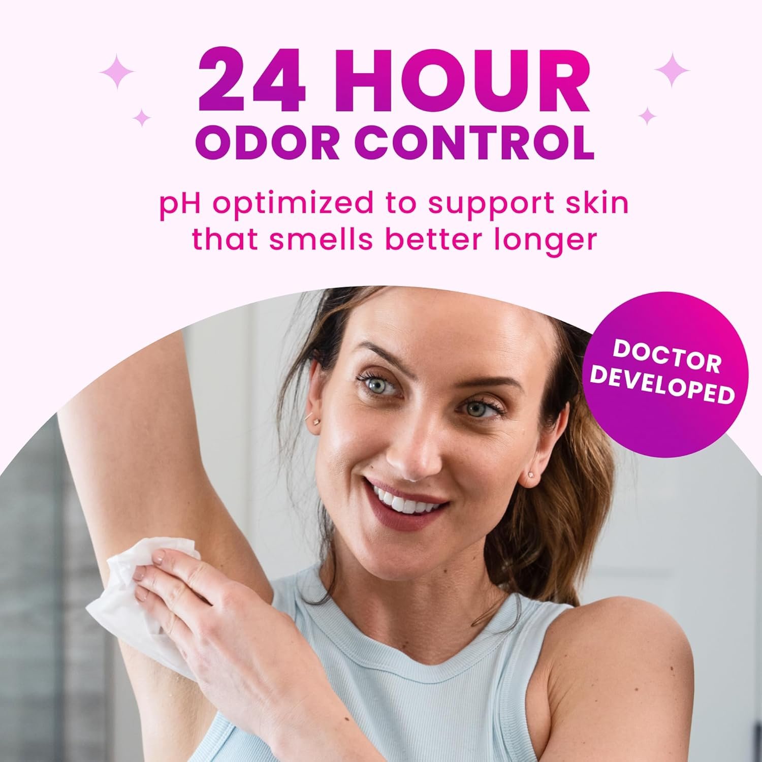 Lume Acidified Deodorant Wipes - 24 Hour Odor Control - Aluminum Free, Baking Soda Free, Skin Loving - 15 Count (Pack of 3) (Cool Cucumber) - Image 2