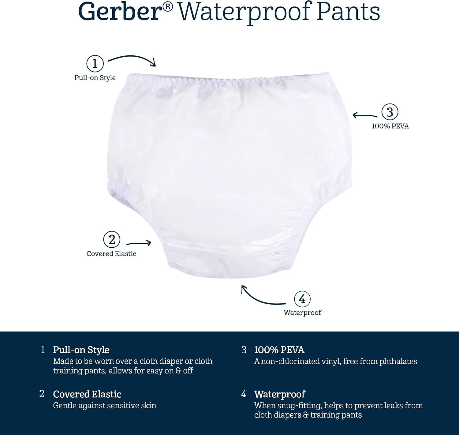 Gerber Unisex-Baby Toddler 8 Pack Waterproof Diaper Cover - Image 6
