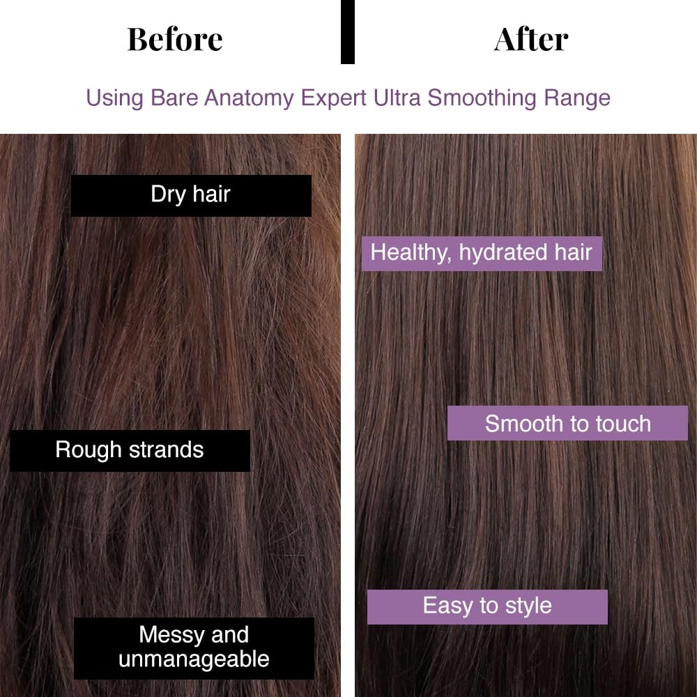 Bare Anatomy Ultra Smoothing Hair Serum Powered By Carbohydrate Complex & Niacinamide | Serum for Smooth & Shiny Hair | For Dry & Frizzy Hair | Women & Men | 100 ml - Image 5