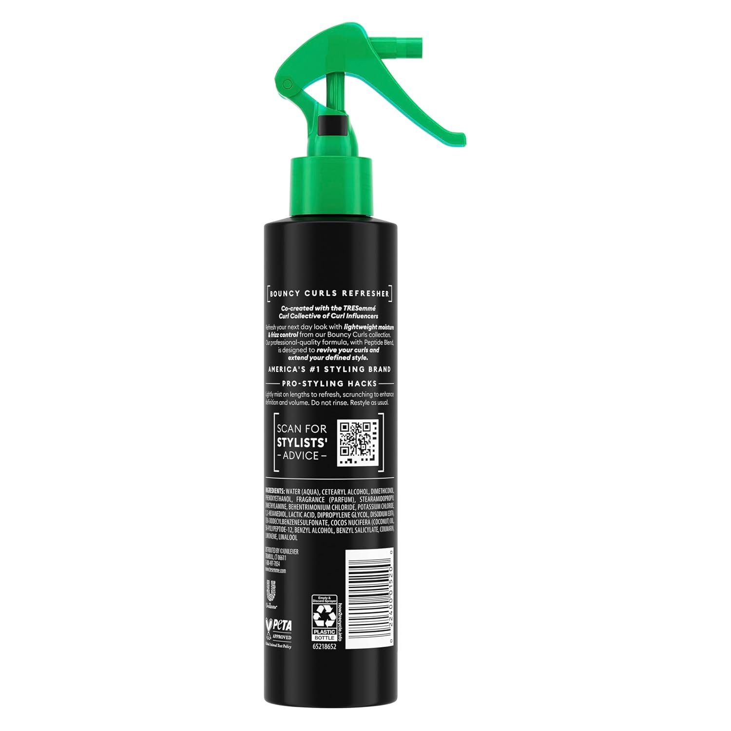 TRESemmé Leave-In Refresher 1 ct Bouncy Curls for a 2nd Day Curl Activation, with Peptide Blend, 6.7 fl oz - Image 2