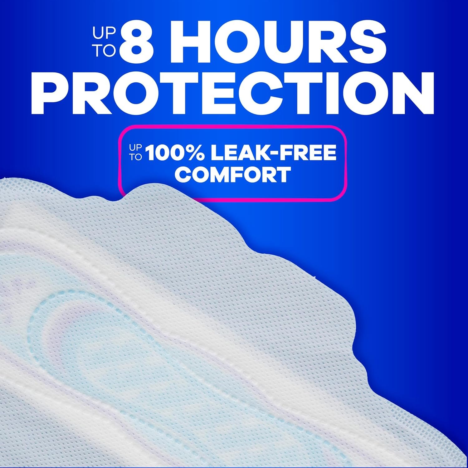 Always Ultra Thin Feminine Pads with Wings for Women, Size 1, Regular Absorbency, Unscented, Up to 100% Leak-Free Protection, 46 Count - Image 5