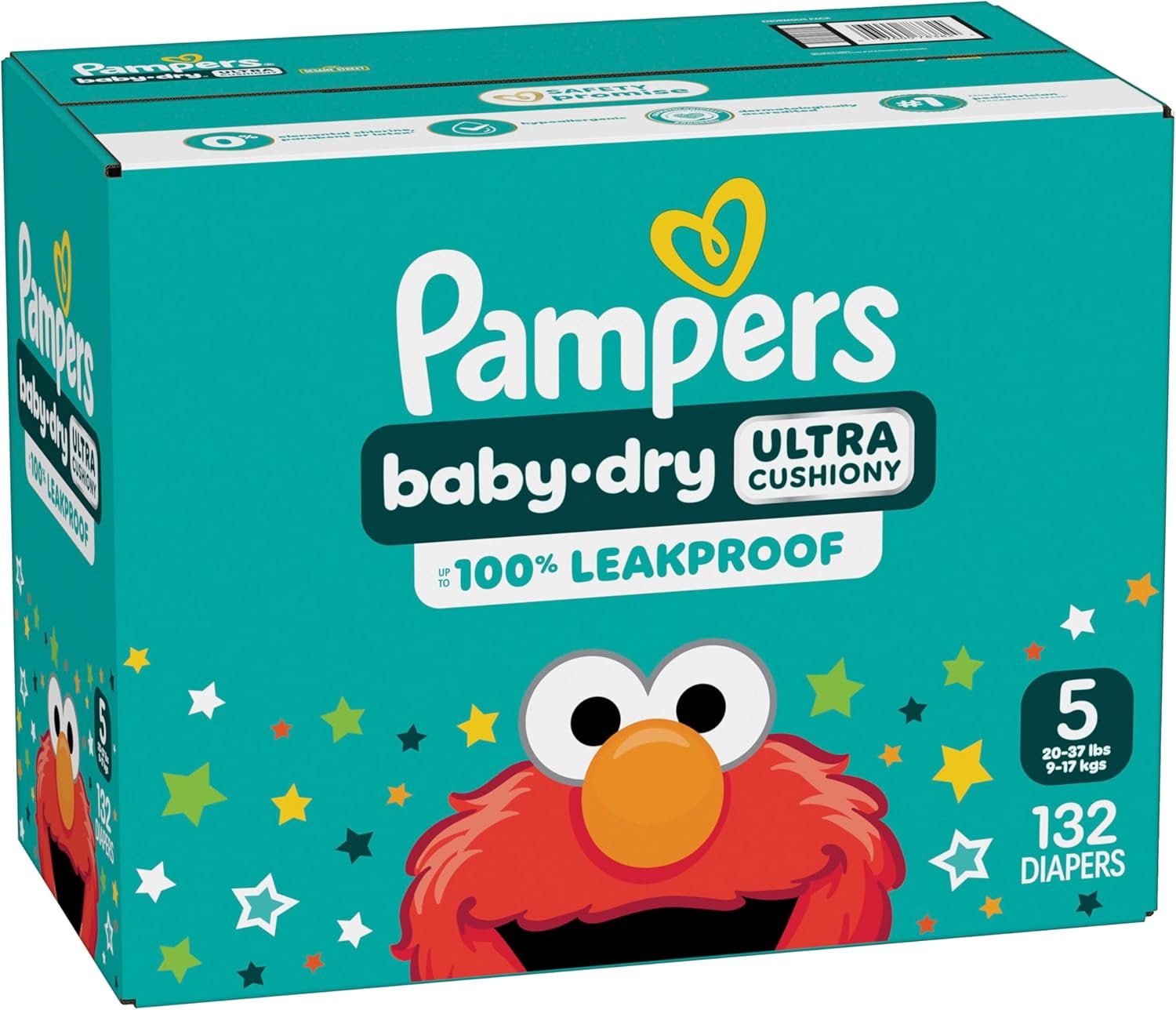Pampers Diapers - Baby Dry - Size 5, 132 Count, Absorbent Disposable Infant Diaper (Packaging May Vary) - Image 12