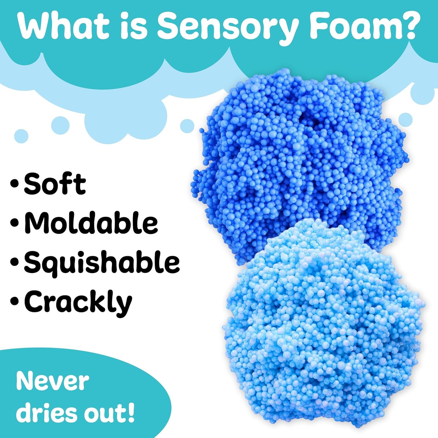 Creativity for Kids Sensory Surprise Ocean Kit | Crunchy Sensory Foam Toy for Kids | Dig, Squish & Discover Hidden Ocean Surprises | Mess-Free, Screen-Free Play (Ages 4+) - Image 4