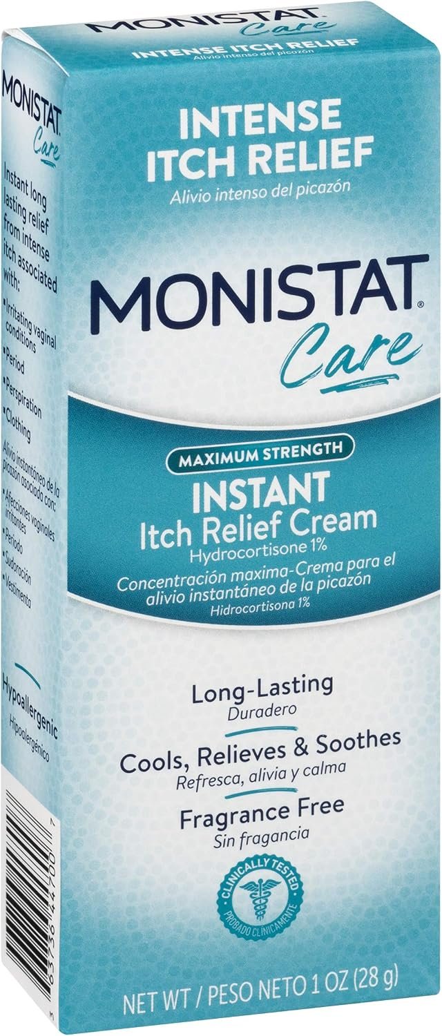 Monistat Instant Itch Relief Cream for Women, Fragrance-Free Formula with Aloe Vera Soothes and Cools Vaginal Itch, 1 Oz, Pack of 2 - Image 11