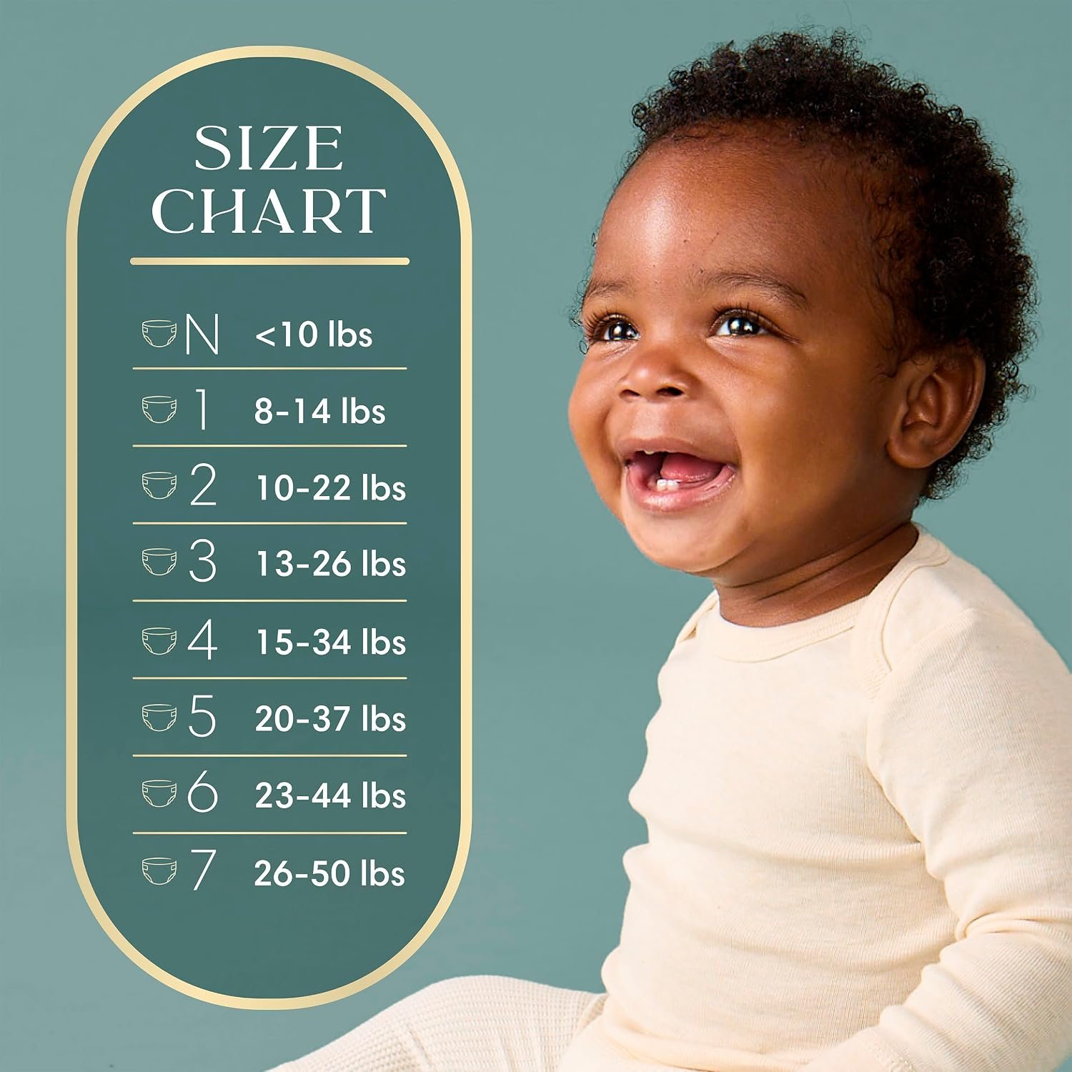 Pampers Amore, Size 1 (8-14 lbs), 82 Count, Our Best Diaper – Hypoallergenic & Fragrance Free, Up to 100% Leakproof, Soft as Cashmere - Image 13