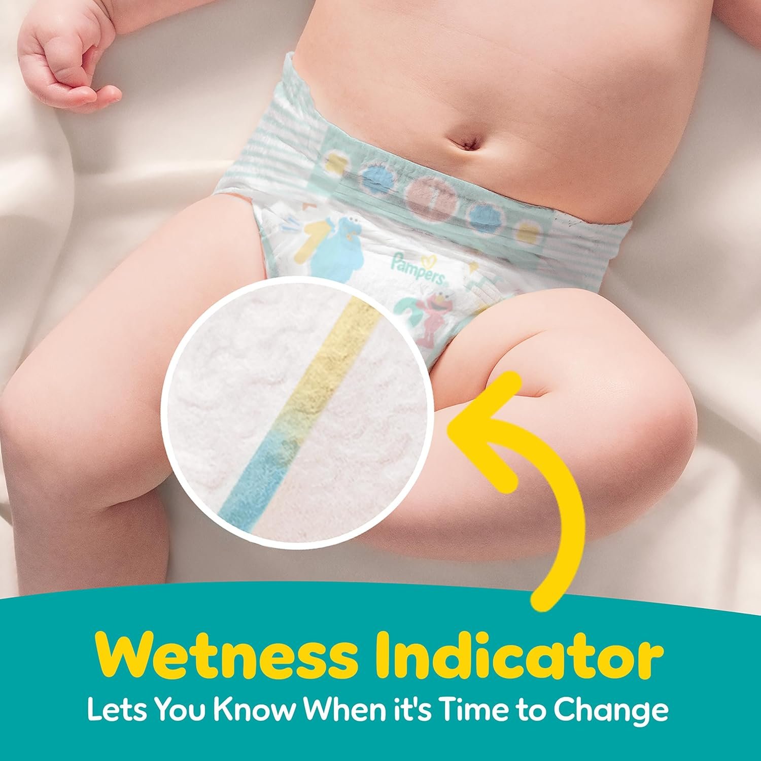 Pampers Diapers - Baby Dry - Size 5, 132 Count, Absorbent Disposable Infant Diaper (Packaging May Vary) - Image 7