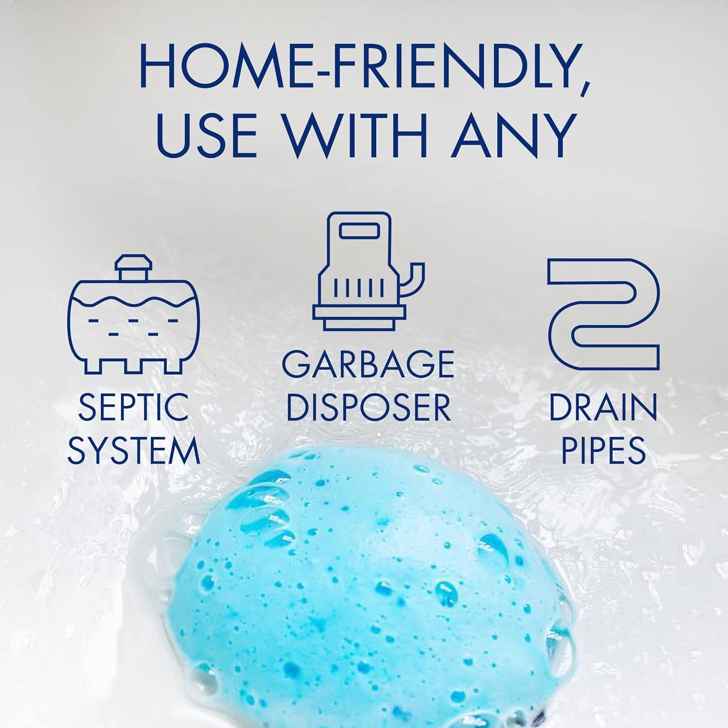 Glisten Garbage Disposer Cleaner and Freshener, Sink Disposal Odor Eliminator with Foaming Action, Lemon Scent, Made in the USA, 4 Packets - Image 5