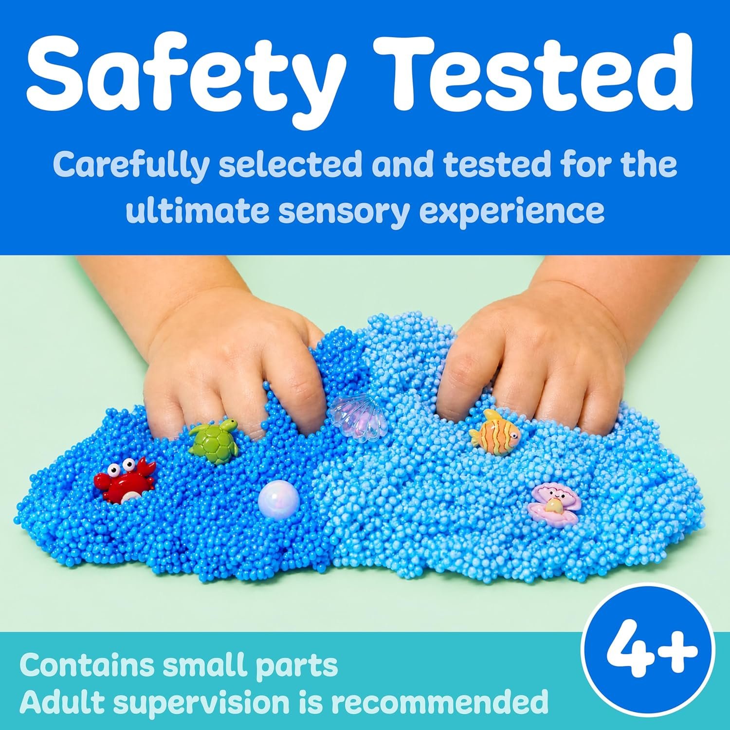Creativity for Kids Sensory Surprise Ocean Kit | Crunchy Sensory Foam Toy for Kids | Dig, Squish & Discover Hidden Ocean Surprises | Mess-Free, Screen-Free Play (Ages 4+) - Image 7