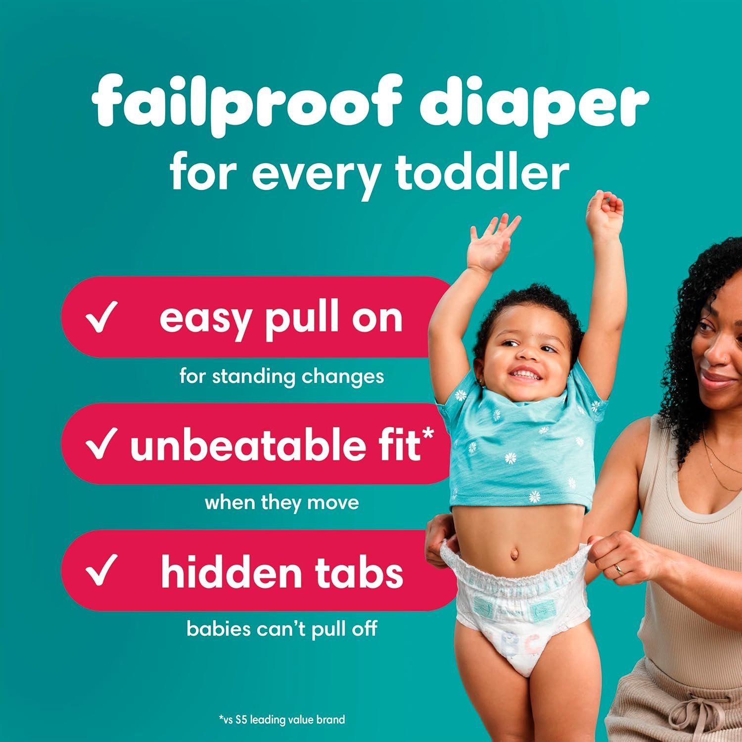 Pampers Diapers - Cruisers 360 - Size 4, 144 Count, Babyproof up to 100% Leakproof Pull-On Diaper - Image 11
