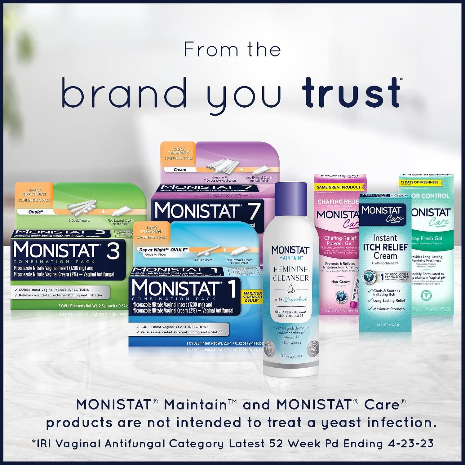 Monistat Instant Itch Relief Cream for Women, Fragrance-Free Formula with Aloe Vera Soothes and Cools Vaginal Itch, 1 Oz, Pack of 2 - Image 8