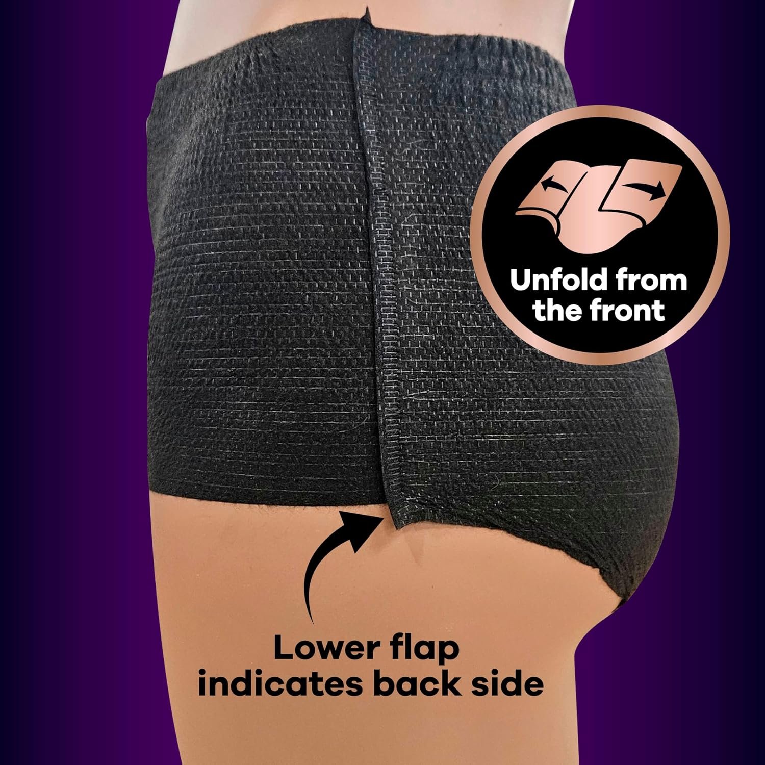 Always Discreet Boutique Incontinence and Postpartum Underwear for Women, Maximum Protection, Small/Medium, Black, 20 Count - Image 4