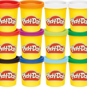 Play-Doh Jewel Colors Bulk 12-Pack of 4-Ounce Cans, Holiday Stocking Stuffers, Prizes & Party Favors, Kids Arts & Crafts, Preschool Toys, Ages 2+ (Amazon Exclusive), 1 Kg