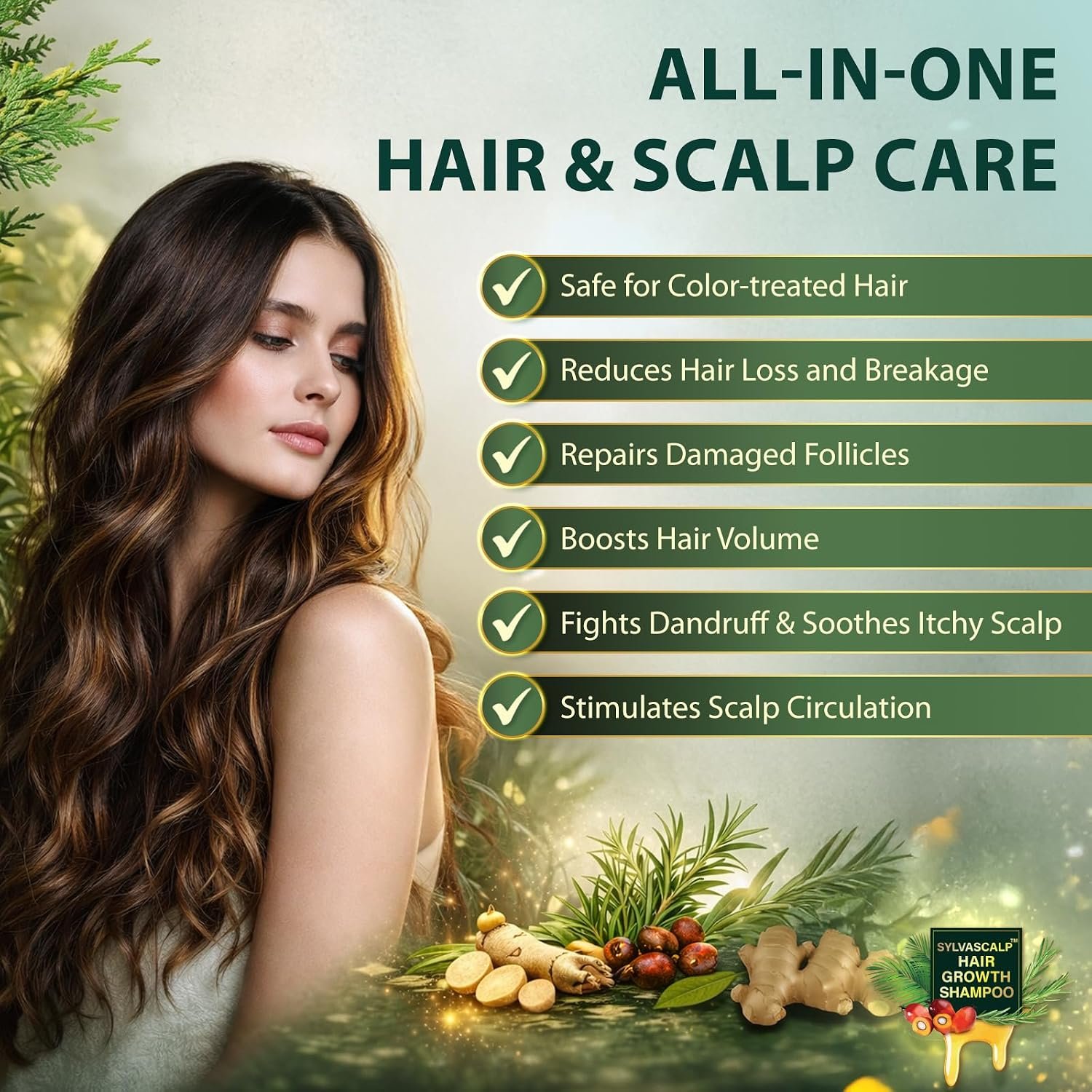 Rosemary & Batana Oil Hair Growth Shampoo: Hair Loss Shampoo for Men and Women with Biotin, Sulfate & Fragrance-Free Thickening - Image 4