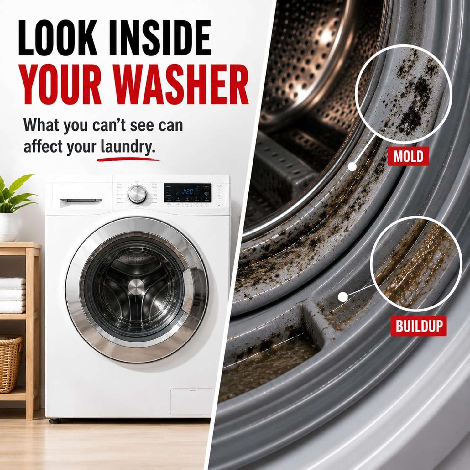 Washing Machine Cleaner Tablets - Penetrating Deep Clean Washer Cleaner Tablets For Front Loader And Top Load HE - Active Formula Tub Descaler Deodorizer - Image 2