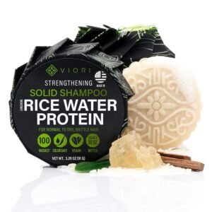 Viori Hidden Waterfall Shampoo Bar – Made with Rice Water for Hair Growth – Handcrafted Sulfate Free Shampoo