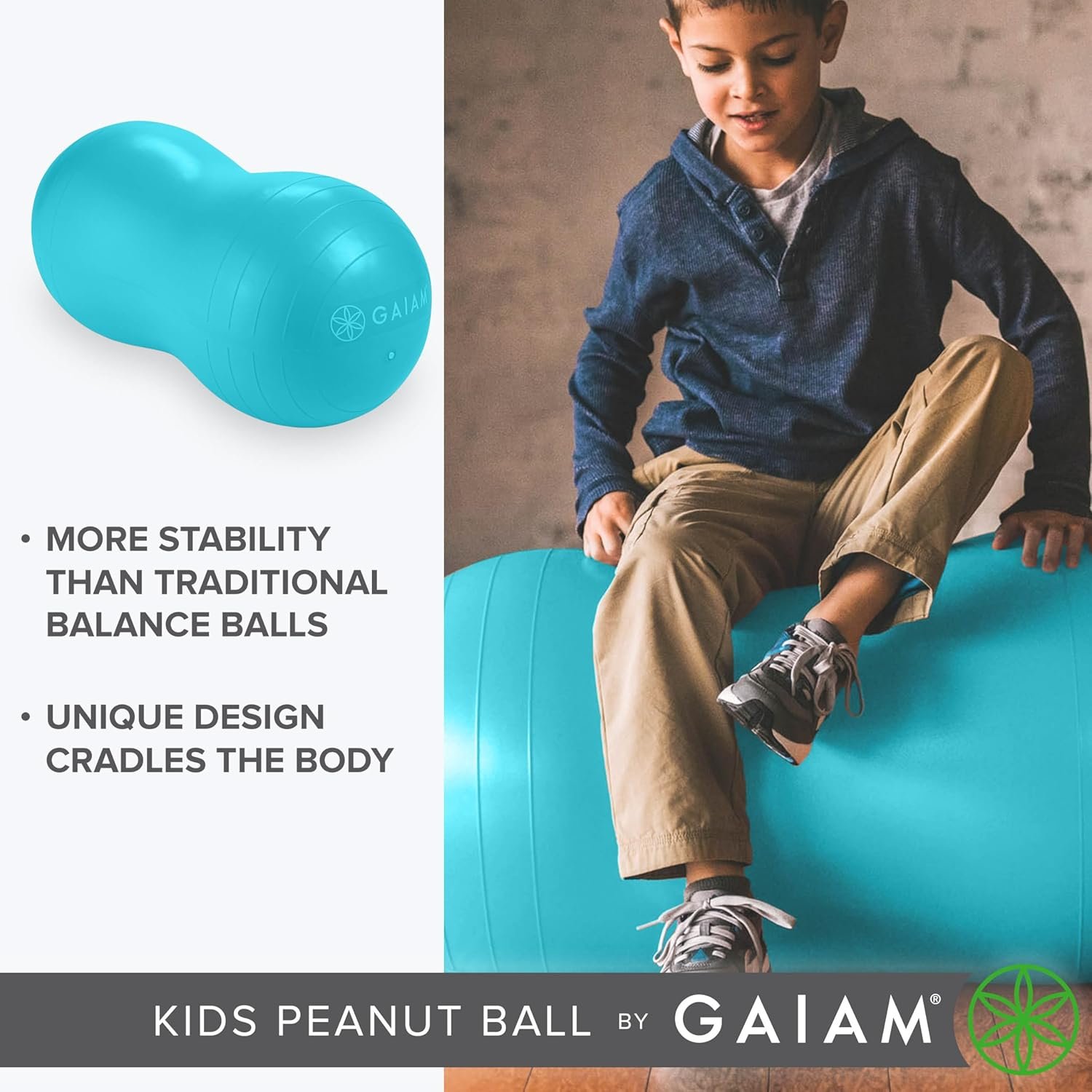 Active Seat Peanut Shaped Bounce Desk Chair, Exercise Yoga Balance Sitting Ball - Image 5