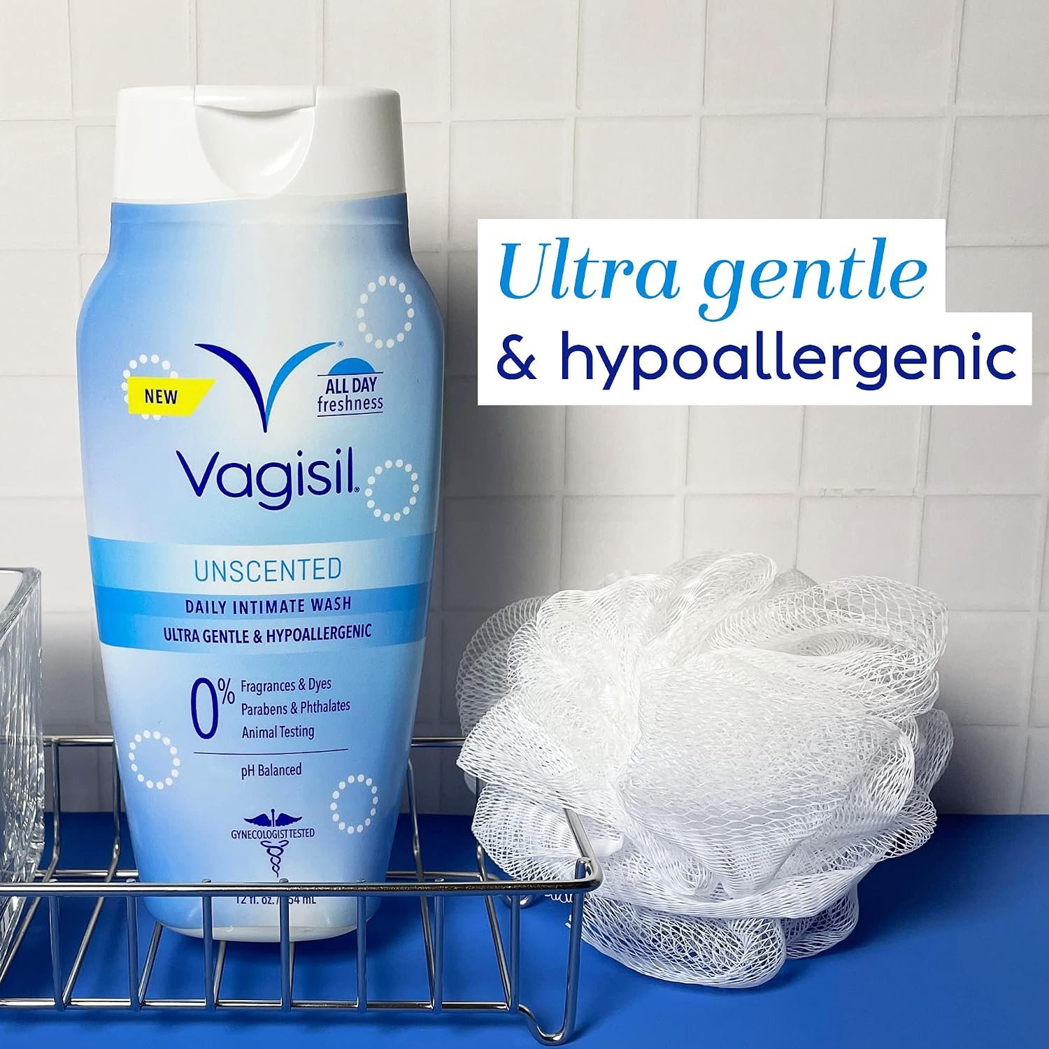 Vagisil Feminine Wash for Intimate Area Hygiene, pH Balanced and Gynecologist Tested, Fragrance-Free, 12 oz (Pack of 1) - Image 2