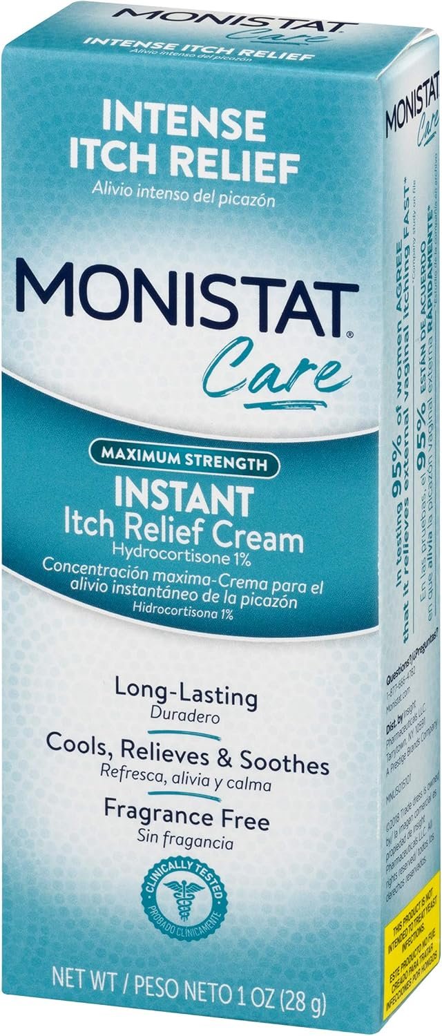 Monistat Instant Itch Relief Cream for Women, Fragrance-Free Formula with Aloe Vera Soothes and Cools Vaginal Itch, 1 Oz, Pack of 2 - Image 12