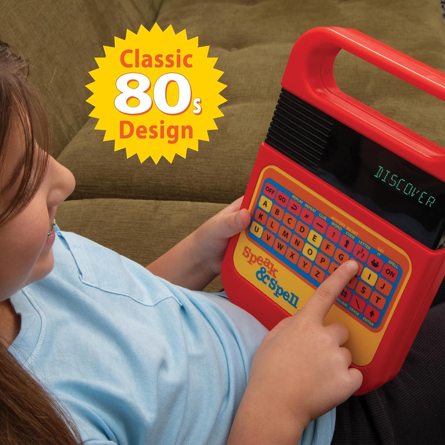 Speak & Spell Electronic Game - Educational Learning Toy, Spelling Games, 80s Retro Handheld Arcade, Autism Toys, Activity for Boys, Girls, Toddler, Ages 7+ - Image 2