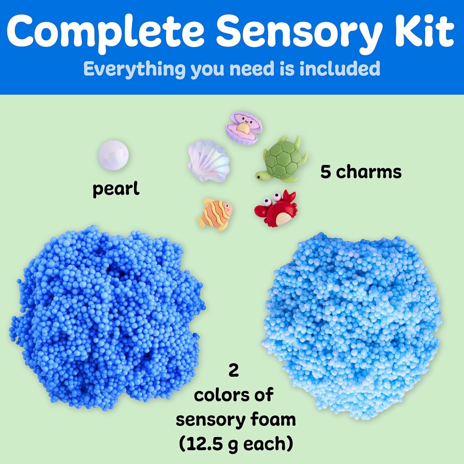 Creativity for Kids Sensory Surprise Ocean Kit | Crunchy Sensory Foam Toy for Kids | Dig, Squish & Discover Hidden Ocean Surprises | Mess-Free, Screen-Free Play (Ages 4+) - Image 3
