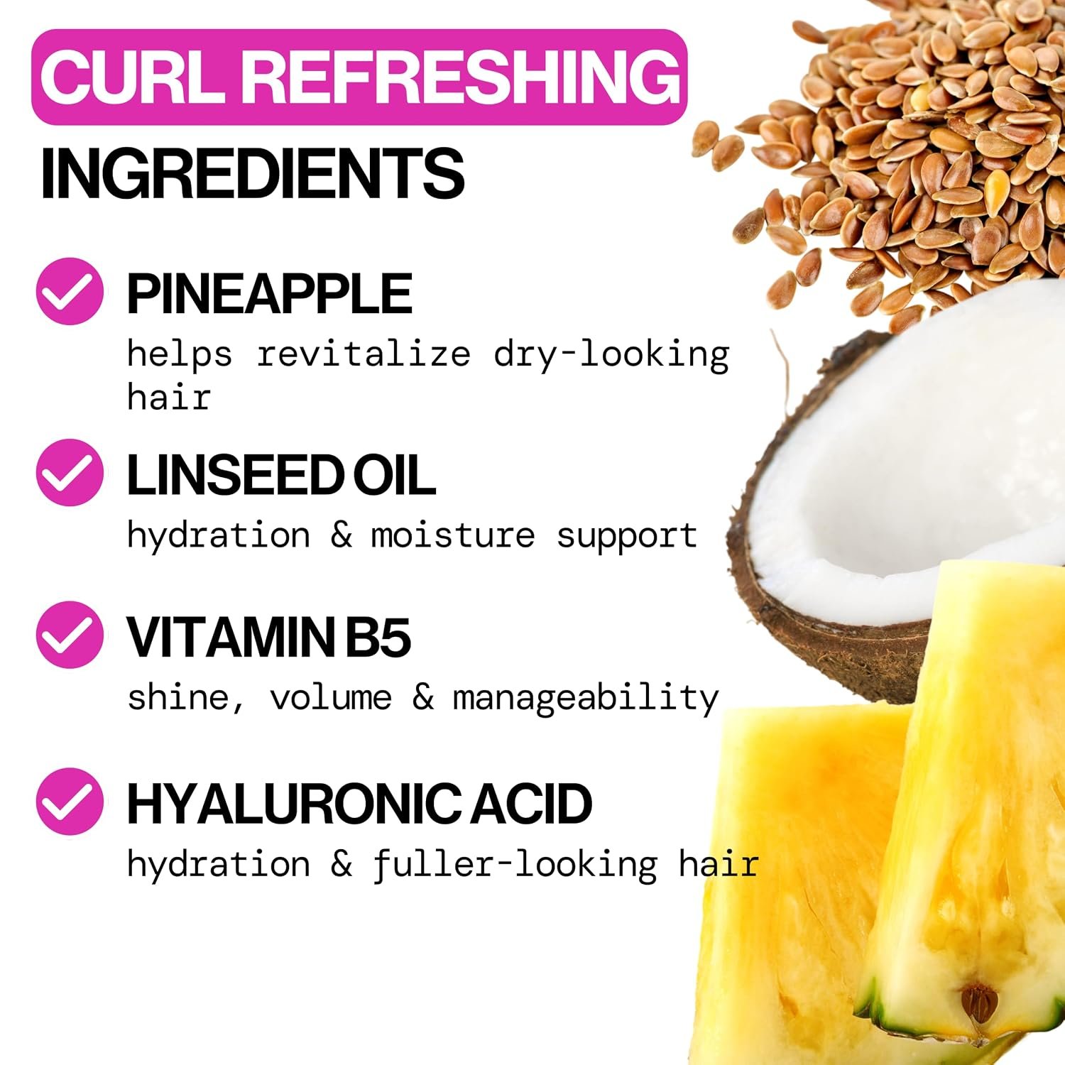 Pacifica Pineapple Curls Frizz Control Spray 4oz – Curl Refresher Mist for Curly & Wavy Hair, Hydrating Anti-Frizz Day 2 Curl Booster with Pineapple Extract & Vitamin B5 Vegan Dermatologist Tested - Image 8
