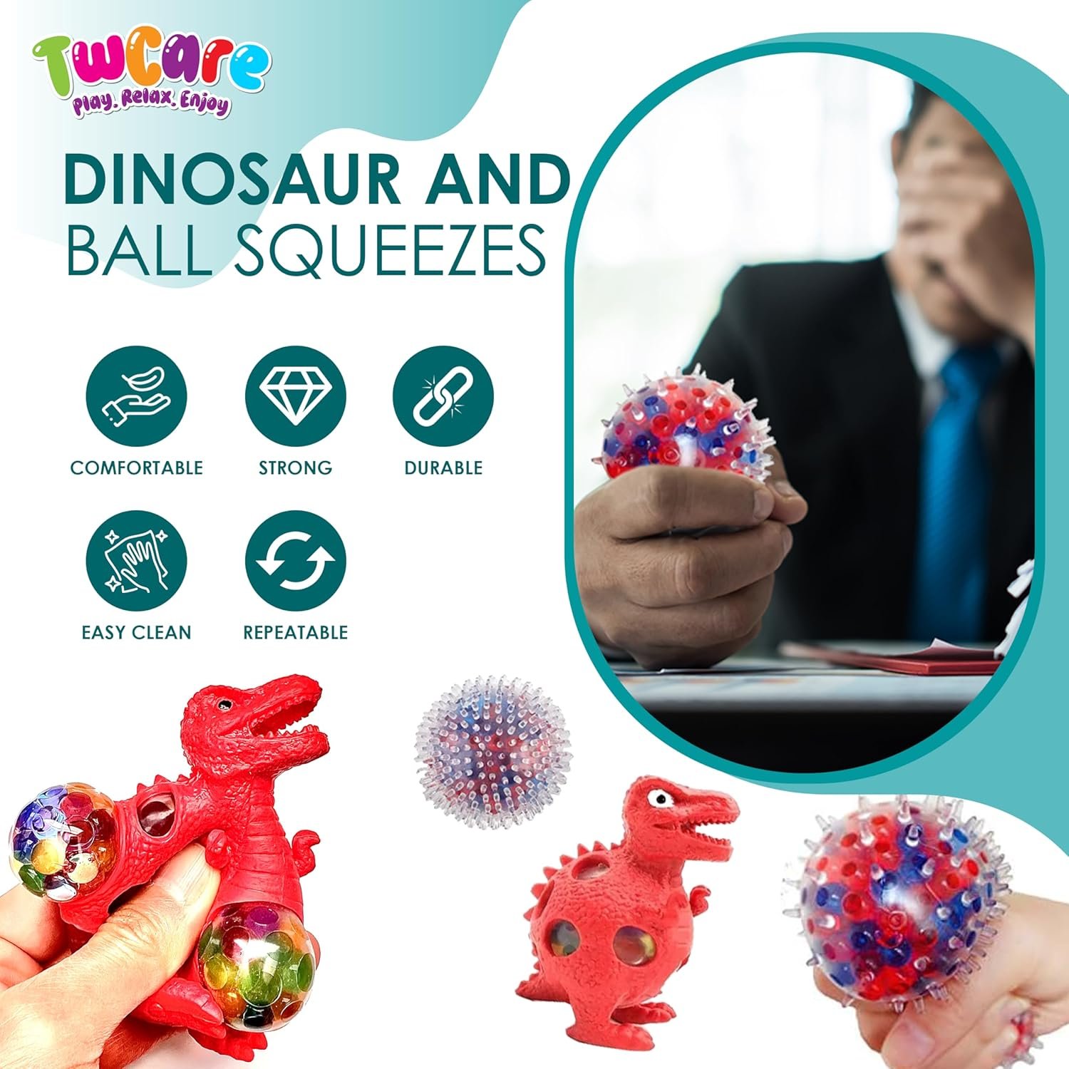 120 Pcs Fidget Toys Pack, Pop Sensory Party Favors Set Gifts for Kids Adults Boy Girl Stocking Stuffers Autistic Bulk Goodie Bag Filler Treasure Box Classroom Prizes School - Image 7