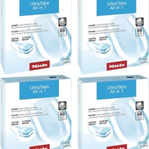 Miele Original GS CL 2406 T UltraTabs All in 1 Dishwasher Detergent Tablets, Multipack of 240 – 11657590